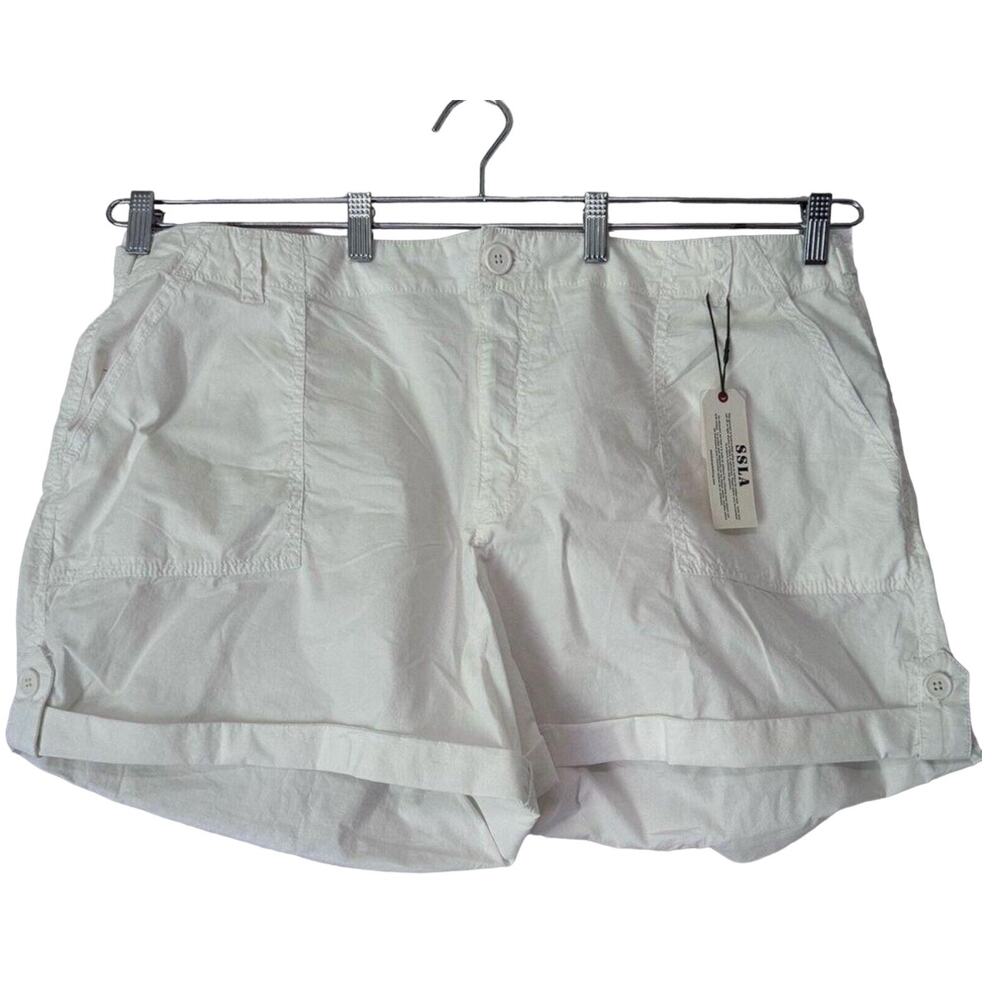 Sanctuary White Cargo Style Shorts -24W